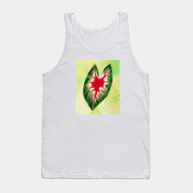 green leaf Tank Top by MUKTI